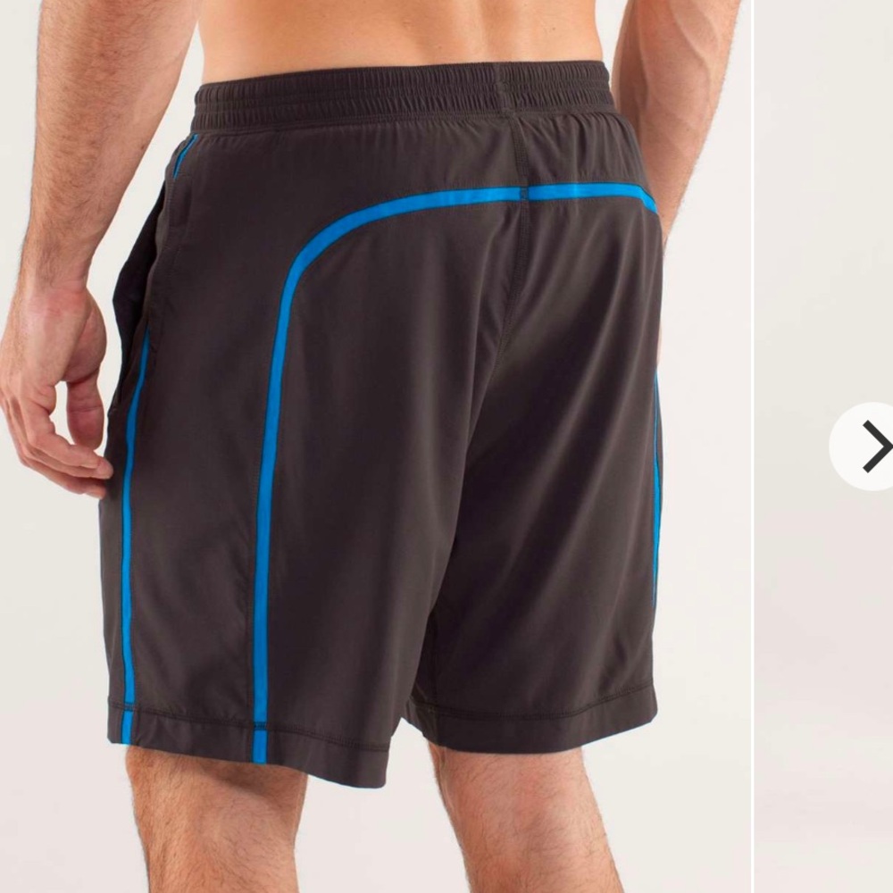 lululemon athletica Black and Blue Athletic Shorts